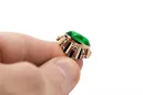 Vintage craft Ring Emerald Original Vintage 14K Rose Gold vrc043r